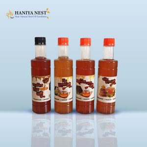 ৪ রকম মধু কম্বো(4 type honey combo)কালোজিরা+চাক+লিচু+সরিষা( ৫০০ গ্রাম বোতল)